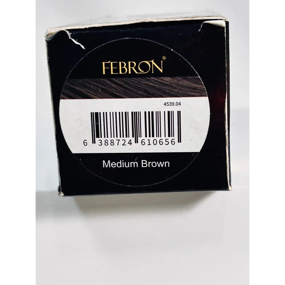 Febron Hair Building Fibers Medium Brown 30g 1.06oz‎ Natural Thinning Hair